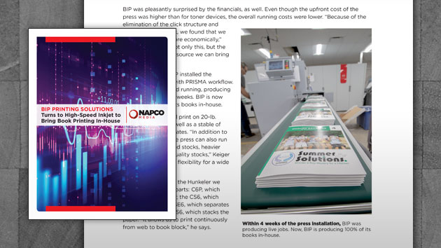 BIP Printing Solutions Turns to High-Speed Inkjet to Bring Book Printing In-House