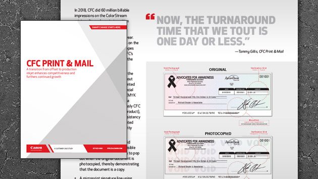 CFC Print & Mail: A Transition from Offset to Production Inkjet