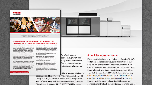 Creative Digital Pivots with Canon Sheetfed Inkjet 