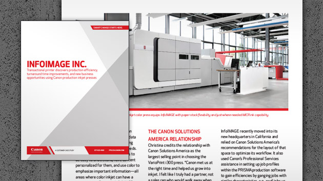 InfoIMAGE Makes a Statement With Color Inkjet