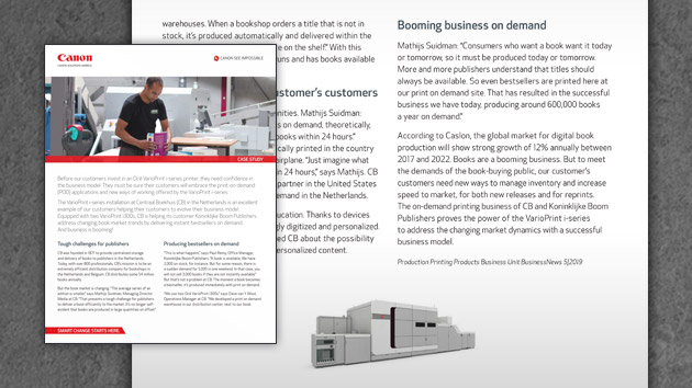 Koninklijke Boom Publishers Succeeds with Sheetfed Inkjet