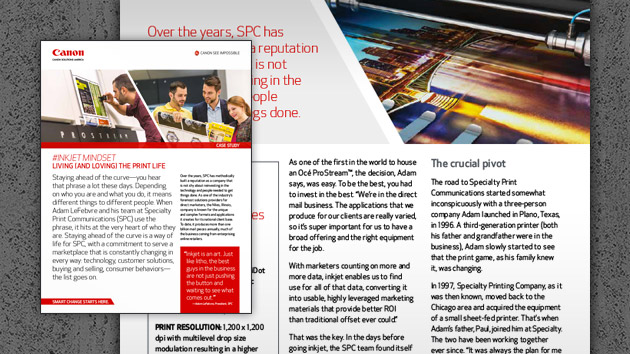 Living the Print Life with Production Inkjet