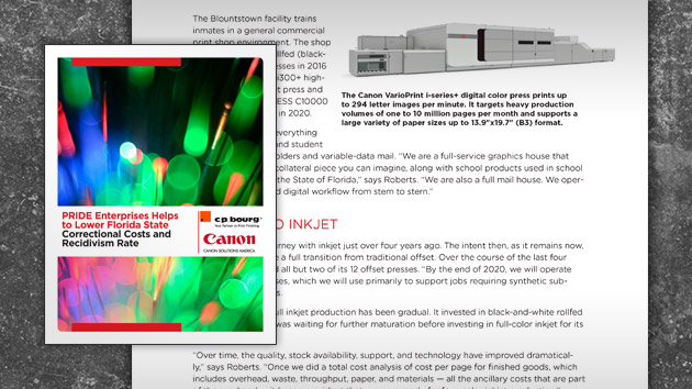 PRIDE Enterprises Fulfills Mission through Production Printing with Sheetfed Inkjet